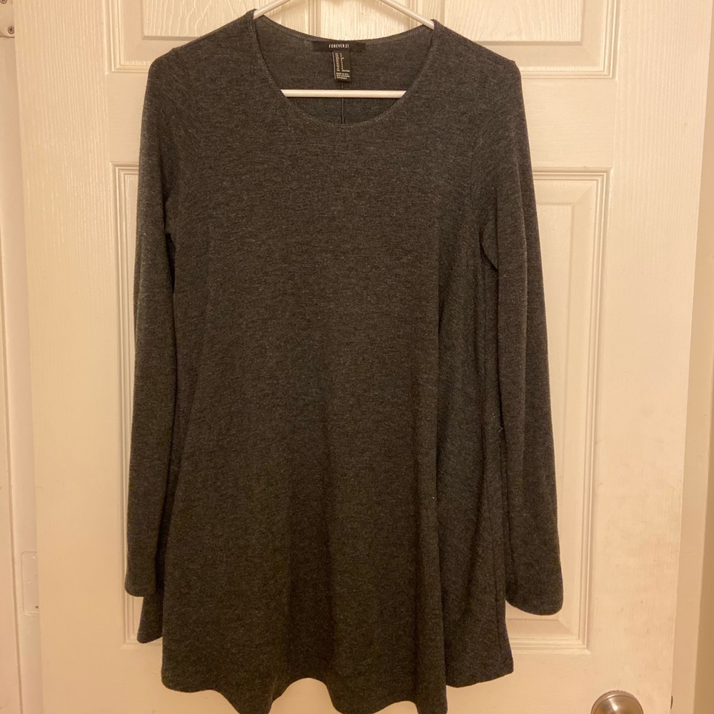 Forever 21 Grey Women’s Sweater Dress (S)